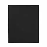 Idena 10428 - Ringbuch im Format DIN A4, 2-Ring-Mechanik mit 16 mm Durchmesser, 20mm Rückenbreite, schwarz, 1 Stück