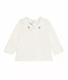 Petit Bateau Baby Mädchen A0COO Langarmbluse, Weiß, 6 Monate