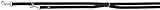 TRIXIE Hundeleine Premium M–L, 2,00 m 20 mm in schwarz - verstellbare Leine mit belastbaren Gurtband - für mittelgroße bis große Hunde - 200501