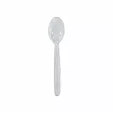VEPATIM 500 Eislöffel Kaffeelöffel Mehrweg spülmaschinengeeignet 13cm transparent