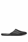BOSS Herren Smartrav SET Reise-Hausschuhe aus weichem Leder Schwarz001 41 Größe 41