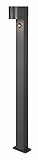 Trio Leuchten Außen Wegeleuchte Roya 414260142, Aluminium Druckguss Anthrazit, exkl. 1x GU10, Bewegungssensor