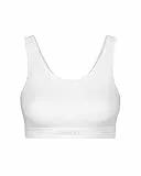Snocks Soft Bra - Damen BH ohne Bügel, Perfekte Passform und hoher Komfort Dank Bio-Baumwolle, Bügel- und Nahtlos - Vielseitig und Bequem für Sport und Alltag - Weiß - M