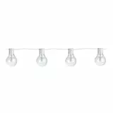 EGLO LED Lichterkette Partaj, Balkon Deko, Kette mit Glühbirnen, Kunststoff in weiß, Kunststoff in transparent, warmweiß, IP44