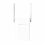 Mercusys ME1500X Wi-Fi 6 WLAN-Verstärker, Dualband Repeater mit 1201 MBit/s 5 GHz + 300 MBit/s 2,4 GHz, Gigabit-Port, 2 × Hochleistungsantennen, WPS-Taste, Access-Point-Modus