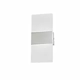 Fischer & Honsel Wandleuchte, Foder | nickelfarben matt| B: 12,00 cm, H: 27,00 cm, Ausladung Wand: 5,00 cm| mit Schalter| 1x LED 7 Watt 2700 K| 890 lm| EEG: F | 30538