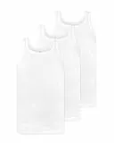 Snocks Unterhemd Herren Tanktop Baumwolle 3er Pack Weiß Größe L Unterhemd Weiss Large Unterhemden Lang Unterziehshirt