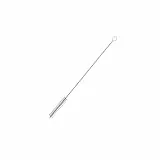 Fackelmann 54896 Reinigungsbürste für Strohhalm, feine und Lange Reinigung, Strohbürste, Reinigung von Strohhalm, Edelstahl, Kunststoff, 24 cm