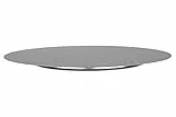 APS 46 Konditorplatte, Kuchenplatte aus Edelstahl, Tortenplatte für Konditoren, schwarze oder weiße Servierplatte für Torten, Durchmesser Ø 31 cm, Silber