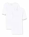 Huber Herren Shirt Kurzarm 2er Pack Unterhemd, Grün (Weiss 0500), (Herstellergröße: XX-Large)