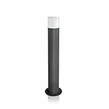 LED Universum - Wegeleuchte 60cm Rund Anthrazit aus Aluguss Außenleuchte witterungsbeständig für LED Leuchtmittel E27 Gartenleuchte IP44