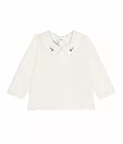 Petit Bateau Baby Mädchen A0COO Langarmbluse, Weiß, 6 Monate
