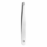 Zwilling Classic Inox schräge Pinzette Augenbrauen Haarentfernung rostfreier Edelstahl mattiert, 90 mm