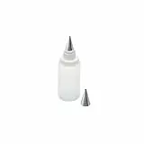 Original Kaiser Inspiration Spritzflasche mit 2 Edelstahl-Tüllen, Dekorierflasche, Quetschflasche 75 ml, Kekse verzieren, Beschriften von Torten, Kuchen, Tellerrand