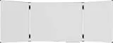 Legamaster UNITE PLUS Klapptafel - weiß - 90 x (120-240) cm - Whiteboard mit Zwei doppelseitig ausklappbaren Flügeln -magnetisch und beschreibbar- inkl. Zubehör