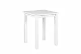 Inter Link - Beistelltisch Holz - Kleiner Tisch aus Kiefer Massivholz mit Natürlicher Maserung - FSC-Zertifiziert - Holztisch als Couchtisch, Sofatisch, Wohnzimmertisch - 45 x 45 x 55 cm - Weiss