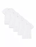 berydale Damen BD157 T-Shirt, Weiß (5er Pack), S
