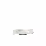 Villeroy und Boch NewWave Untertasse, 15 cm, Premium Porzellan, Weiß