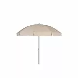 greemotion Sonnenschirm 3m mit UV-Schutz - Balkonschirm in Beige-Grau - Gartenschirm knickbar - Terrassenschirm rund - Outdoor-Schirm für Balkon, Terrasse & Garten, 240 x 240 x 238 cm