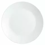 Arcopal Zelie - 12 flache Teller, Opalglas, extra robust, 25 cm, weiß