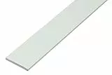 Alberts 498788 Flachstange | Kunststoff, weiß | 1000 x 30 x 3 mm | 9er Set