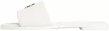 Tommy Hilfiger Damen Sandalen Logo Hardware Mule aus Leder, Elfenbein (Soft Cream), 39