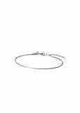 Purelei Sleek Fußkettchen – wasserfest & verstellbar | Filigranes Schlangenketten-Anklet aus Edelstahl & 14K/18K Vergoldung | Minimalistischer Sommer-Look & zeitlose Eleganz (Silver)