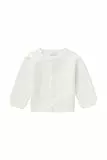 Noppies Baby Unisex Baby U Cardigan Knit Naga Strickjacke, White-C001, 74