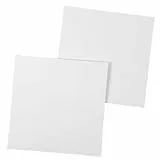 Ideen mit Herz Leinwand auf MDF-Rahmen | 2 Stück | Keilrahmen | Künstler-Leinwand | zum Bemalen mit Acryl- oder Öl-Farben | 390g/m² (40 cm x 40 cm)
