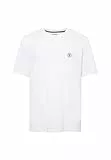 Mavi Herren Logo Embroidery Tee T-Shirt, White, S