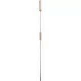 EDUPLAY 110463 Stockbrot Spieß 100 cm, rostfreier Edelstahl, Griffe aus Buchenholz