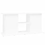 vidaXL Aquariumständer, Aquarium Unterschrank mit viel Stauraum, Aquarium Tisch mit Stabiler Oberplatte, Aquariumschrank Aquarium Halter, Weiß Holzwerkstoff