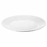 IKEA 6-er Set Teller OFTAST Speiseteller mit 25cm Durchmesser - aus gehärtetem Glas - weiß