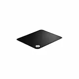 SteelSeries QcK Gaming-Mauspad – großes Tuch mit genähten Kanten – extra langlebig – optimiert für Gaming-Sensoren – Schwarz
