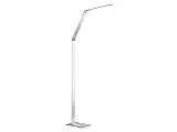 Fischer & Honsel Stehleuchte Geri 1x LED 11,0 Watt, aluminiumfarben, 4 Stufen CCT, 4 Stufen Dimmer,45840, 36 x 17 x 133 cm (LxBxH), aluminium natur