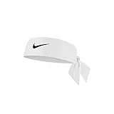 Nike Unisex-Adult Dri-fit Head Tie 4.0 Stirnband, weiß - schwarz, 1 SIZE EU
