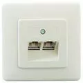 Vivanco UAE-Anschlussdose 2x8(8) Unterputz