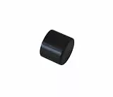 Gardinia Endkappen für Gardinenstangen, Serie Chicago, Ø 20 mm, Metall, Schwarz-matt, 2 Stück