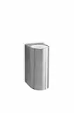 Philips Nightingale Wandleuchte, Beleuchtung Außen für Garten, 2 x 35 W 10 x 8 x 16 cm edelstahl, Rostfreier Stahl