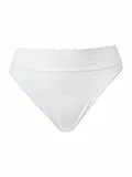 CALIDA Iconics Jazzpant Damen, aus 100% Baumwolle, Spitze am Beinausschnitt Weiss 40-42
