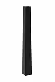 VIVANNO Kerzenhalter Kerzenständer Standkerzenhalter Obelisk Schwarz Matt 100