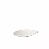 Villeroy und Boch Flow Untertasse, 21 x 18 cm, Premium Porzellan, Weiß
