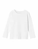 Name IT Jungen Nmmvobbo Top Noos Langarmshirt, Bright White, 92 EU