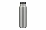 Mepal - Isolierflasche Ellipse - Doppelwandige Thermo Wasserflasche - Thermosflasche für Unterwegs - 12 Stunden heiß & 24 Stunden kalt - Edelstahl - 900 ml - Nordic black