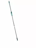 Leifheit 89114 Drillstiel CLEAN Twist Evo, Silber-türkis, 4006501891143
