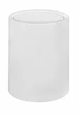WENKO Schwingdeckeleimer Mod. Atri, 6 Liter Kosmetikeimer mit Deckel aus hochwertigem Kunststoff mit Inneneimer, Hülle zum Überstülpen Macht Müllbeutel unsichtbar, (B/T x H): Ø 21 x 25,5 cm, Weiß