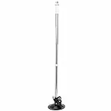 TENDYCOCO Fahnenhalter Mit Saugnapf Für Auto 50 Zoll Teleskop Fahnenstange Robust Für Fahrzeugparaden Und Werbung