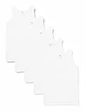 Fruit of the Loom Herren Regular Fit Unterhemd 5-Pack Athletic Mens, Weiß (White), X-Large