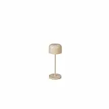 Konstsmide LED Tischleuchte Lille Mini | sandfarben | Indoor/Outdoor | Kabellos | 7,5 x 7,5 x 20 cm | 7835-330