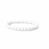 V Vascavi Armband Edelstein, Naturstein als Chakrastein, Heilstein, Ø 8 mm Perlen, MADE IN GERMANY Perlenarmband ca. 20 cm lang, elastisch, Shell Stein